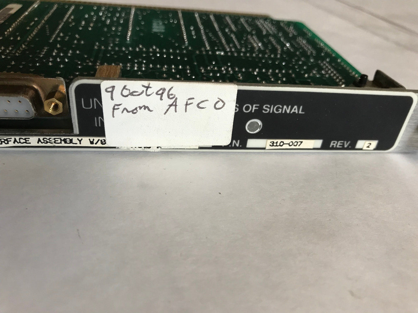 Unico 310-007 Resolver Interface Transducer Board 400056 Rev3,702-320.01 9229,Es