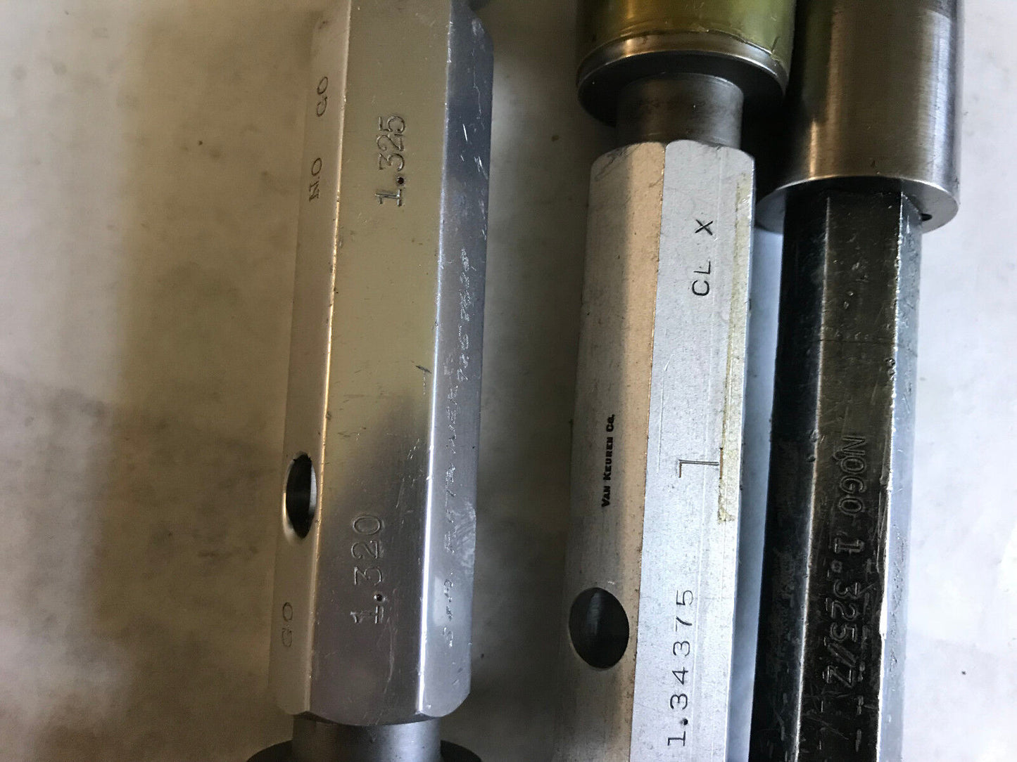 Lot Plug Gage Go Nogo Van Keuren .1.320,1.325,1.322,1.325,1.34375,Es