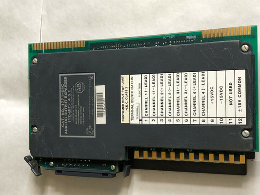 Allen Bradley 1771-E4c Analog Output Expander (12-Bit) 4 S.E. ,Sb