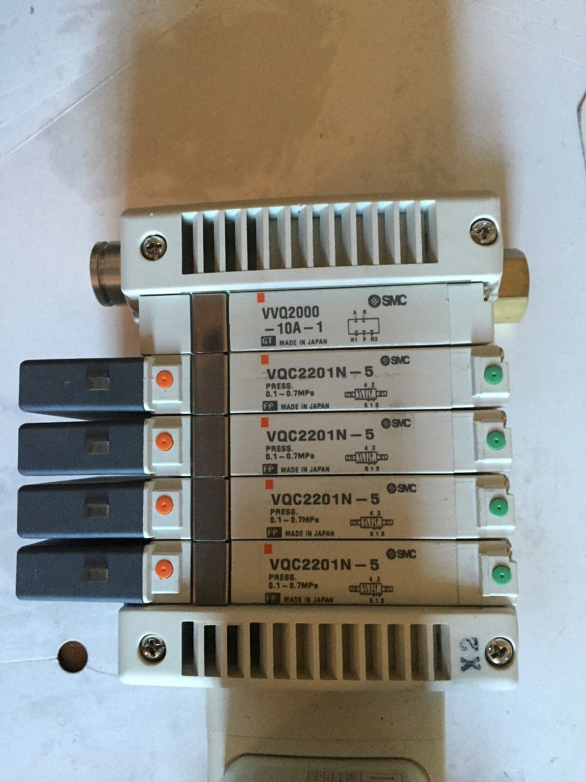Smc Us2984-40,Ex230-Sdn1,Ex230-Cb2,Vqc2201n-5 Pneumatic Manifold Valve,Bc