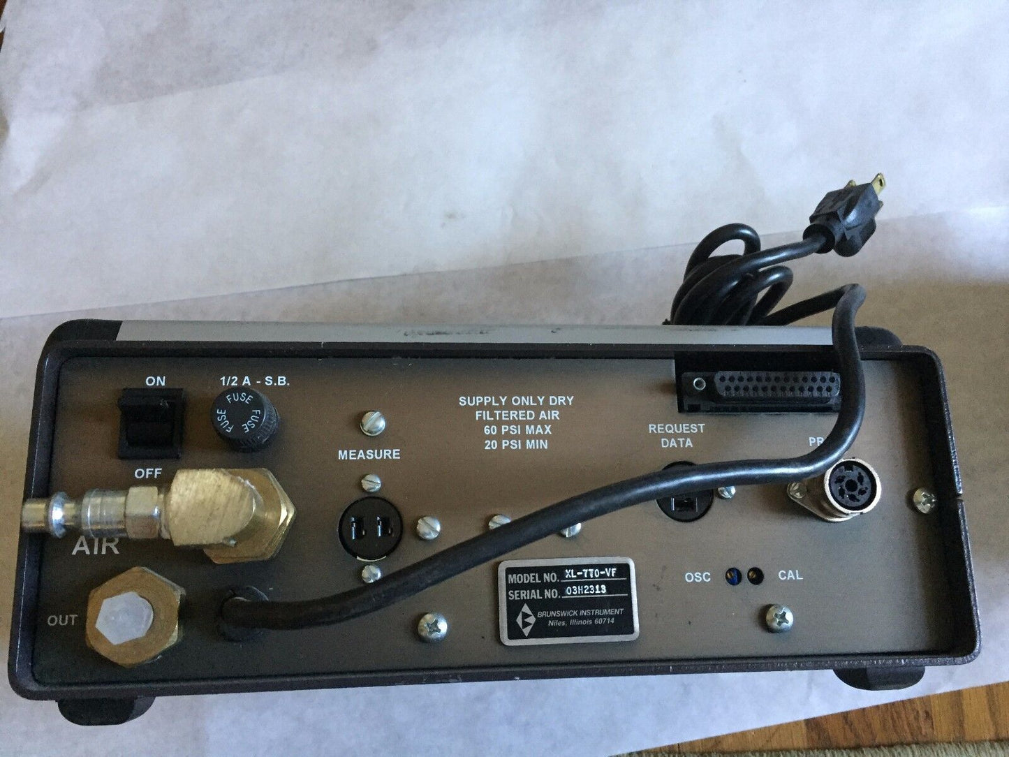 Brunswick Instrument Xl-770-Vf Variable Force Gage Amplifier (Damage),Bz