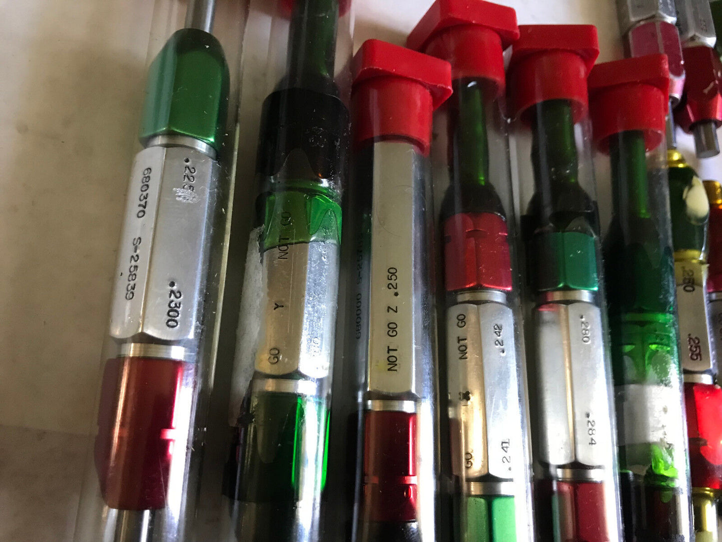 Lot Plug Gage Go Nogo Van Keuren .250,2300,280,284,2503,260,241,242,2503,285,Es