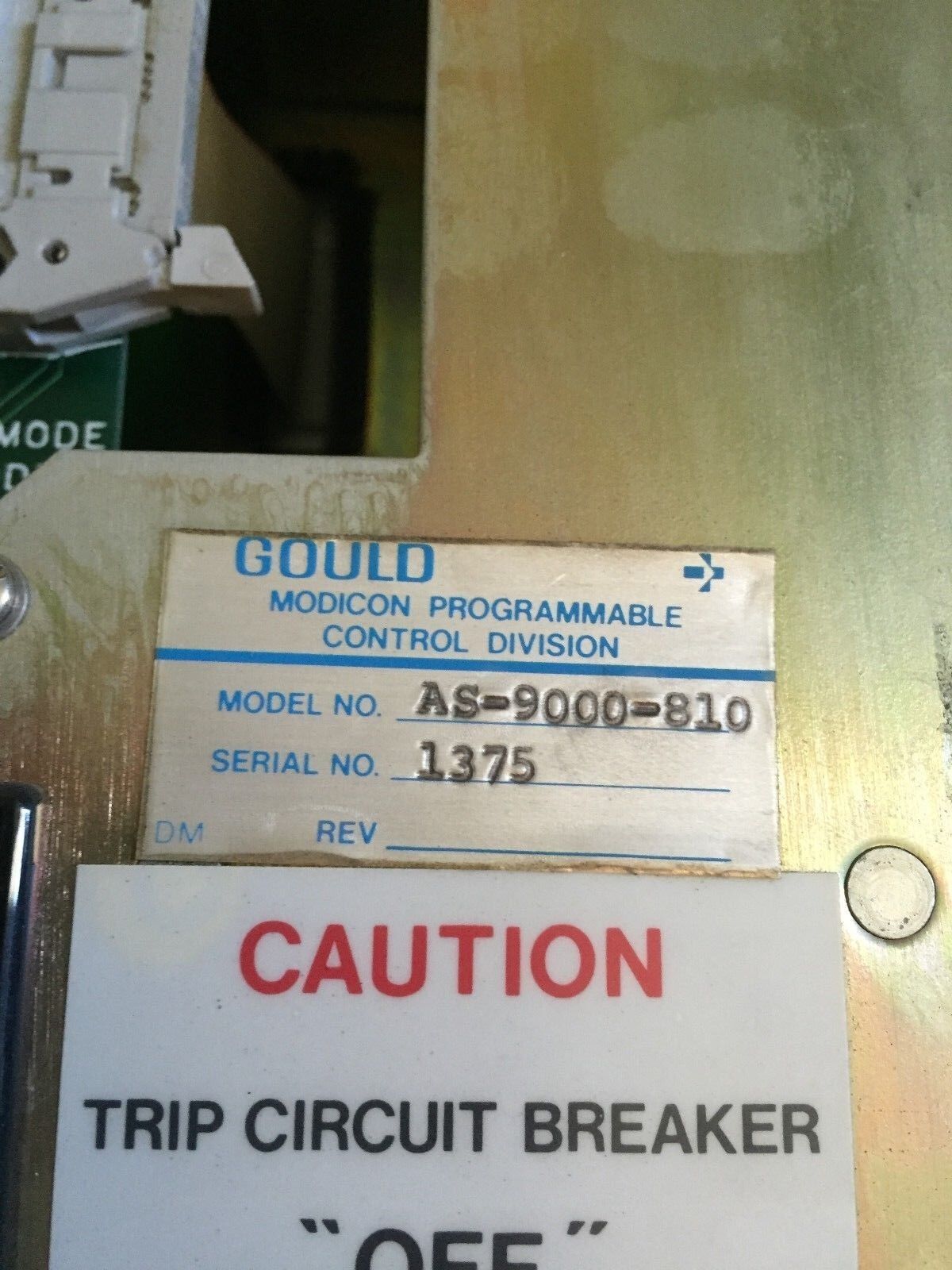 Gould As-9000-810 Power Supply Status Display Assembly,As 9000 810,Ed