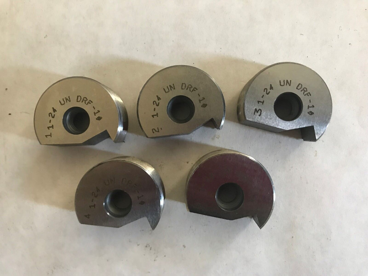 Nib Vers-O-Tool 1"-24 Un,  Circular Die Chaser Drf-10 1-24,1 Set  5Pcs , Ej