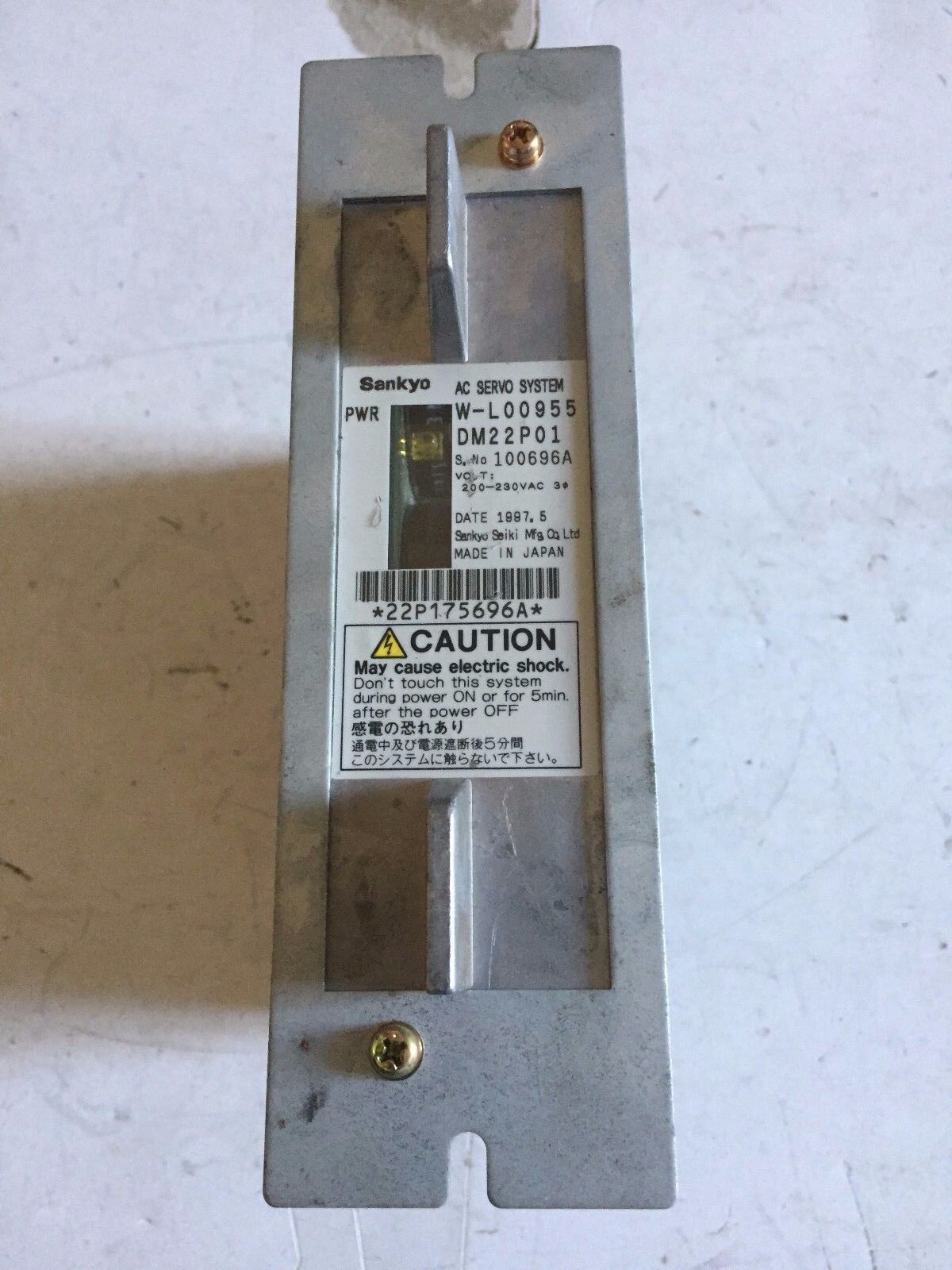 Sankyo W-L00955 ,Dm22p01 Servo Drive Dm22p01 200-230V,Sr