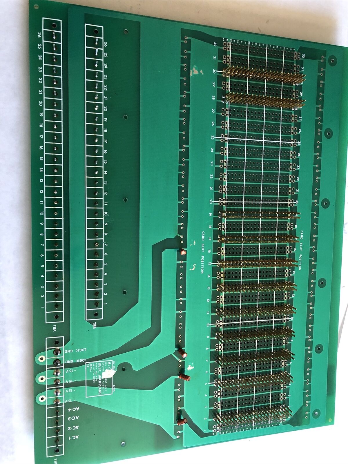 Meco Bp-I Backplane,Desc. Back Plane Board Mill Equipment,Me Co Bp-1,Pcb,Dg
