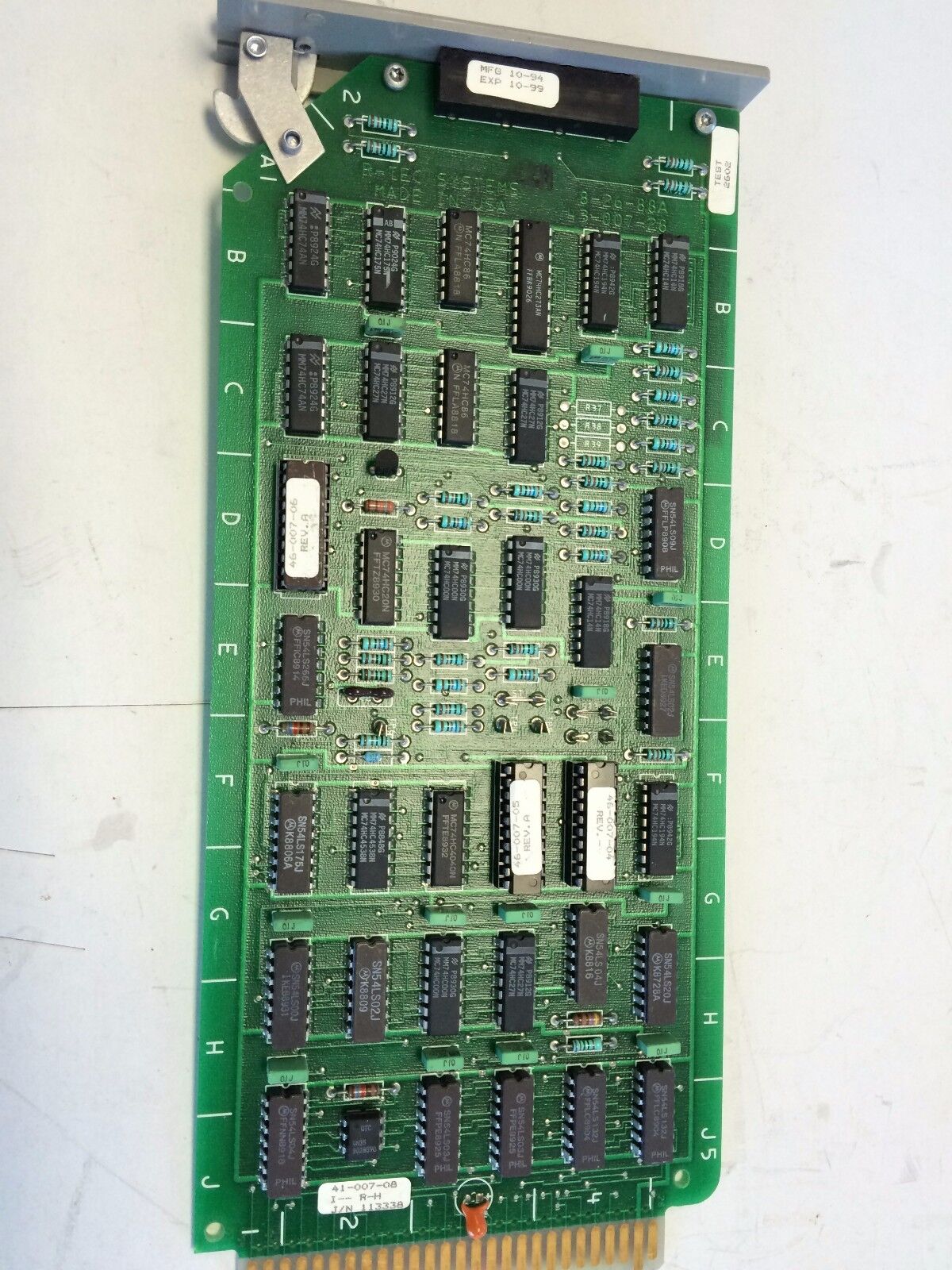 R-Tec Lsu Rn8 A Cp,43-007-28,8-26-88A,R-Tec Lsu Rn8a Cp,R-Tec Systems,Cg