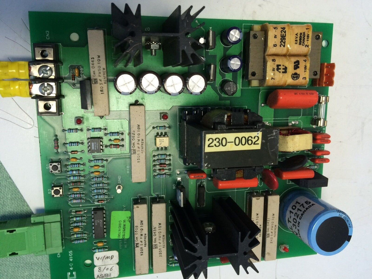 Q-6Md-N.T878,As/Sp,Alt98 Pps14,Alt-101,Pp514 Power Supply Board,510-0006,C 40,Ea