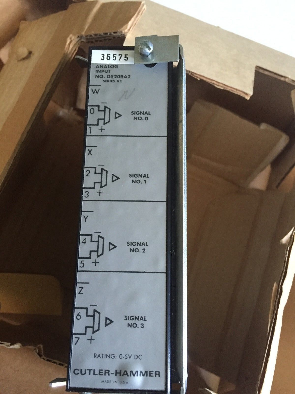 Cutler-Hammer D520ra2 Eaton Analog Input Module,D4-7523,Asc1065-5 Ra2,5851282,Fl