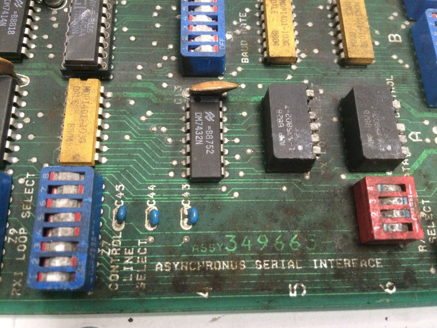 Videojet 349665 Asynchronus Serial Interface  349670-D,349665-F Pcb Board,Bp