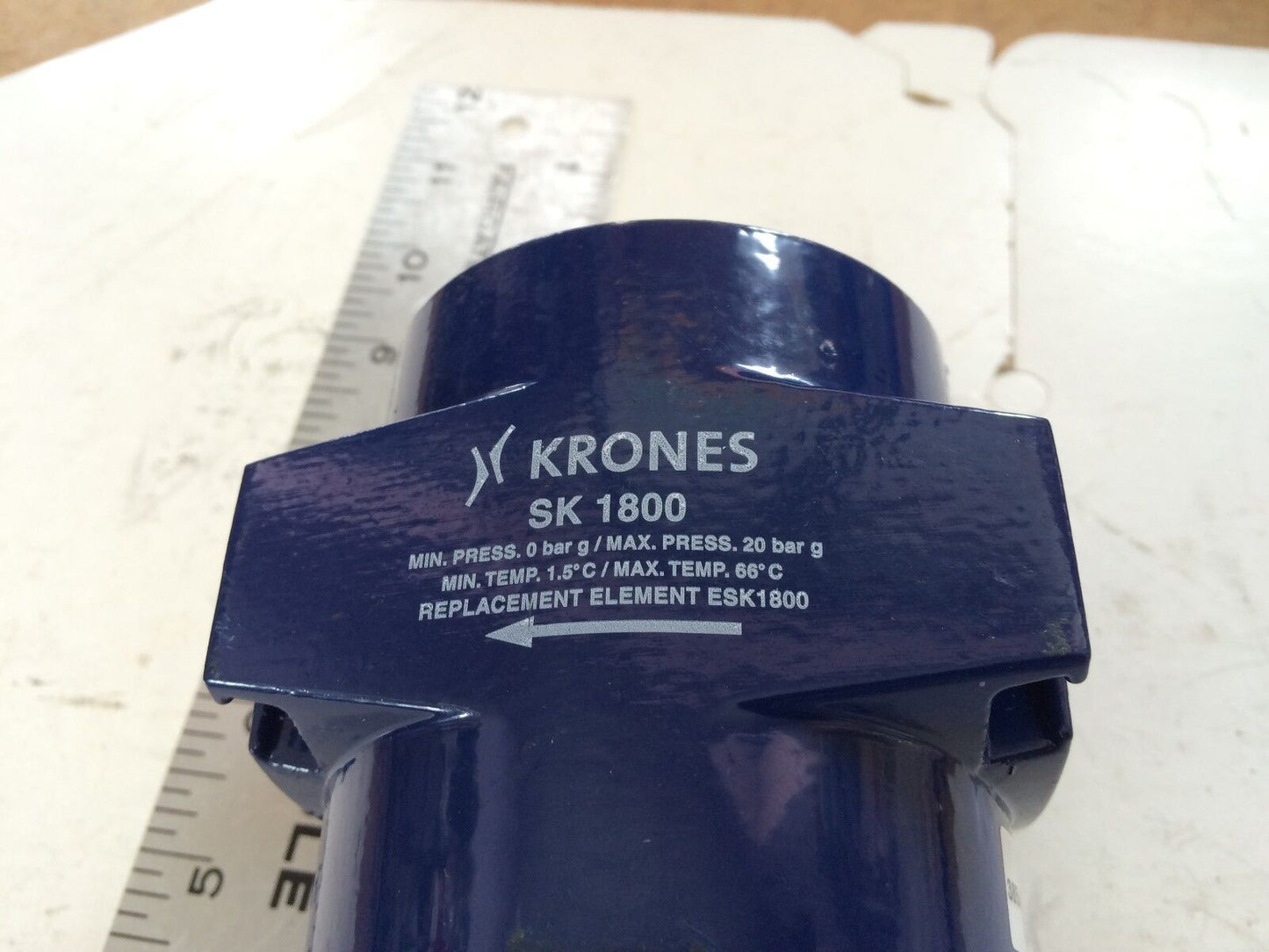 New 1/2" Npt Krones Sk1800 Pneumatic Dust Filter Housing Only Regulator,Ab
