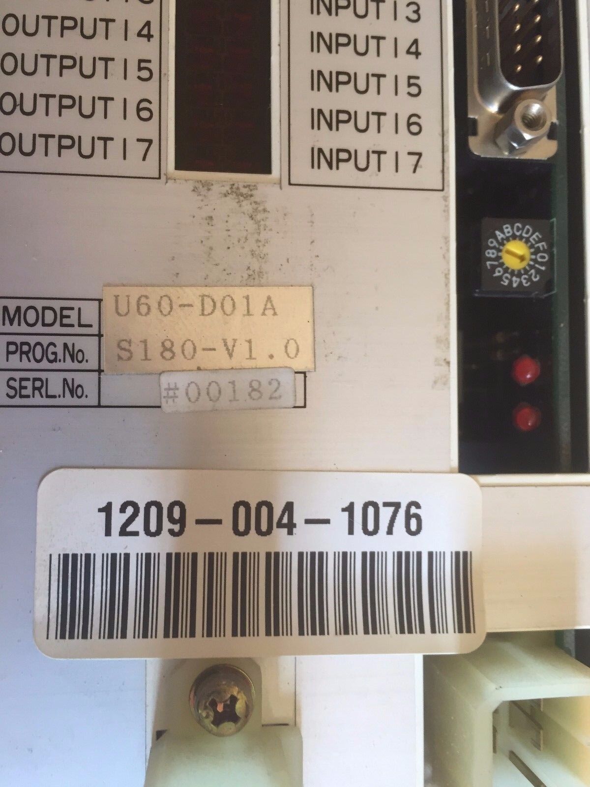Wtc U60-D01a,94B08-400-0,Wtc A6-1153 Dio Converter,Prog No S180-V1.0,S4,Tn,Eb