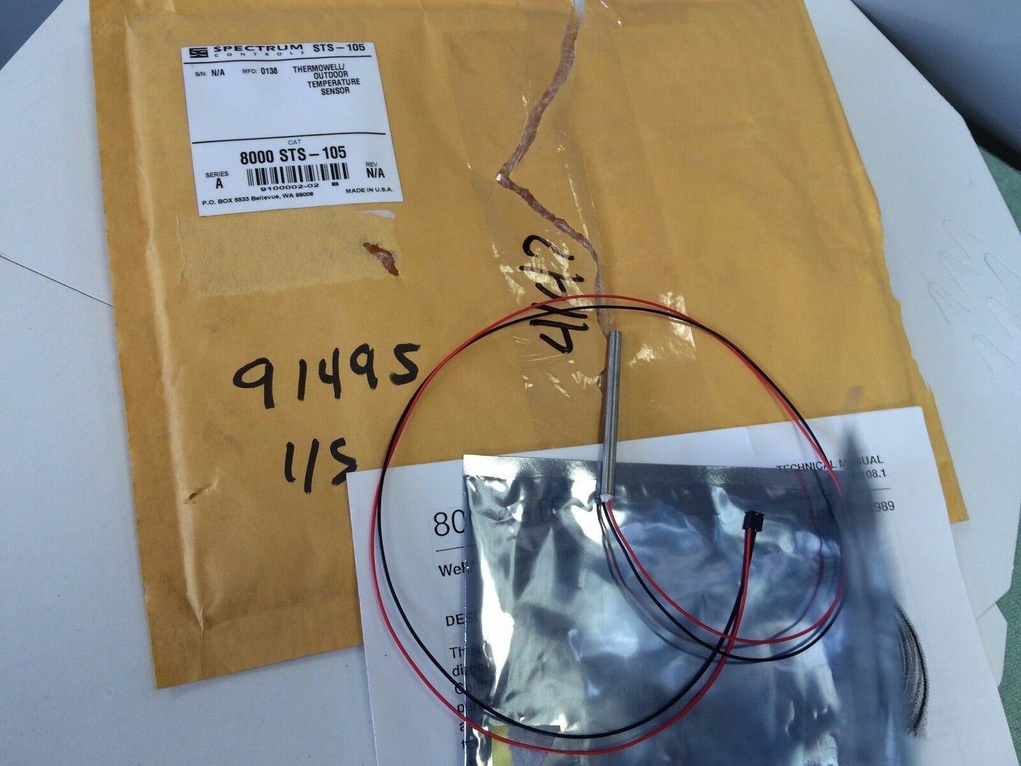 New Spectrum Sts-105 ,8000-Sts-105 Thermowell Outdoor Temperature Sensor,Cf