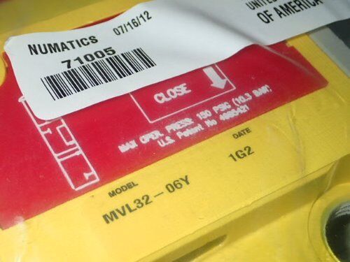 New Numatics 71005,F32b-06Am,Mvl32-06Y Flexiblock Lockout Valve Manifold,Df