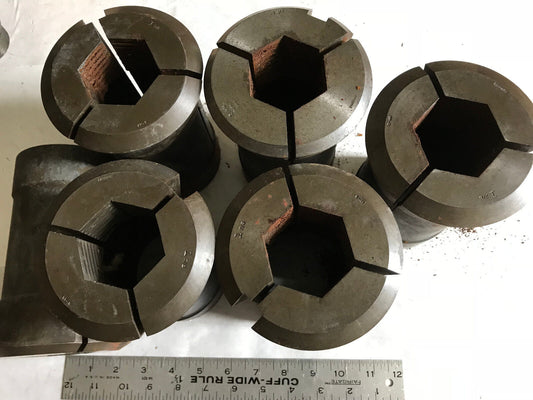 Lot 6 Hardinge 2-5/8" Gridley Round Collet Acme 2 5/8,1 7/8,Aj