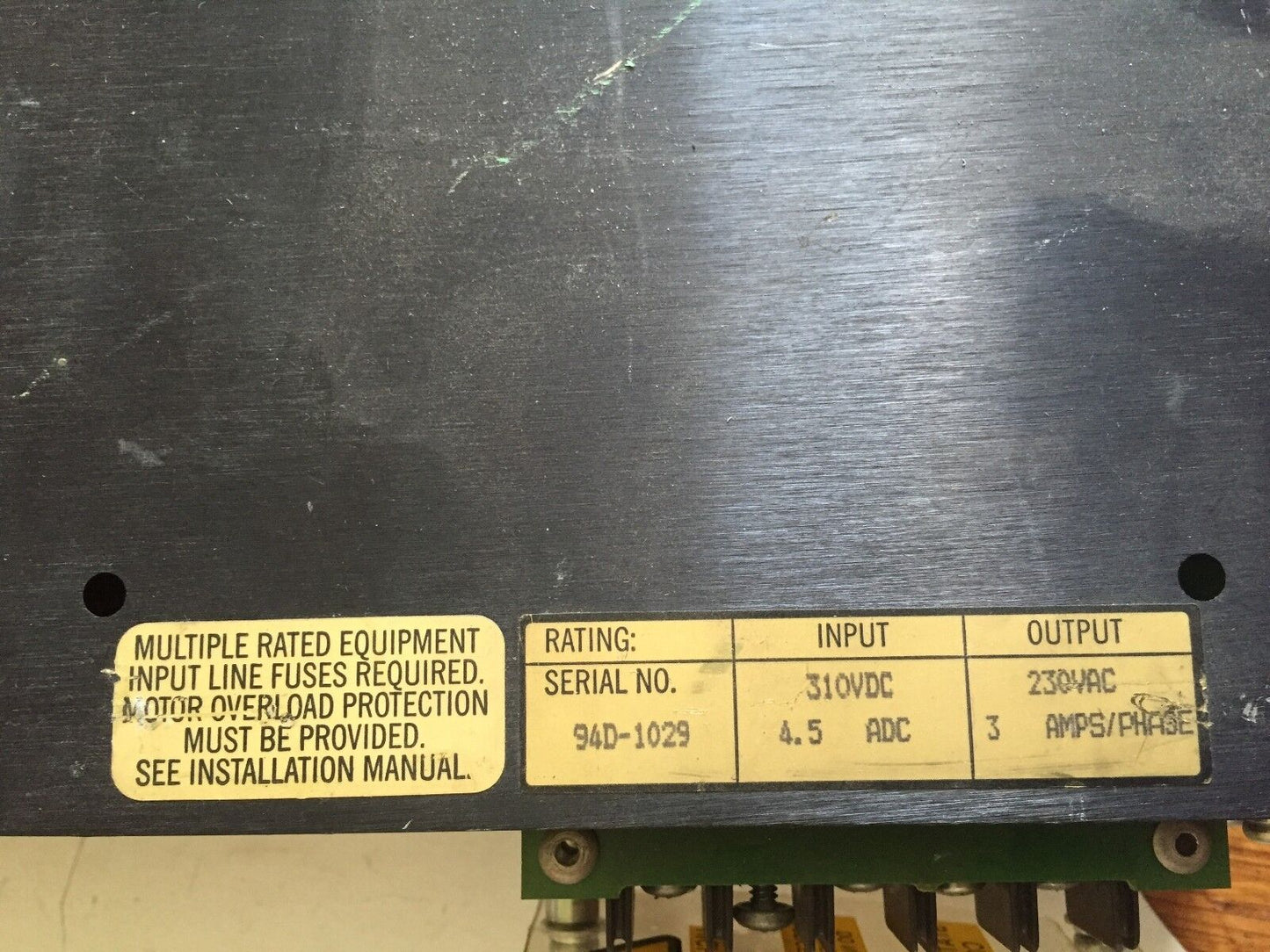 Kollmorgen Bds4a-203J-0001-202B21p,Bds4,310Vdc/4.5Amp In 230Vac/3Amp,Bh