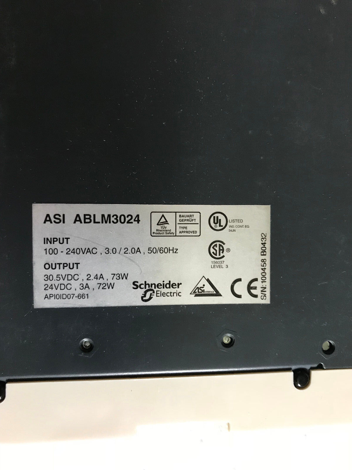 New Schneider Electric Asi Ablm3024,Asiablm3024 Telemecanique Asi,Et