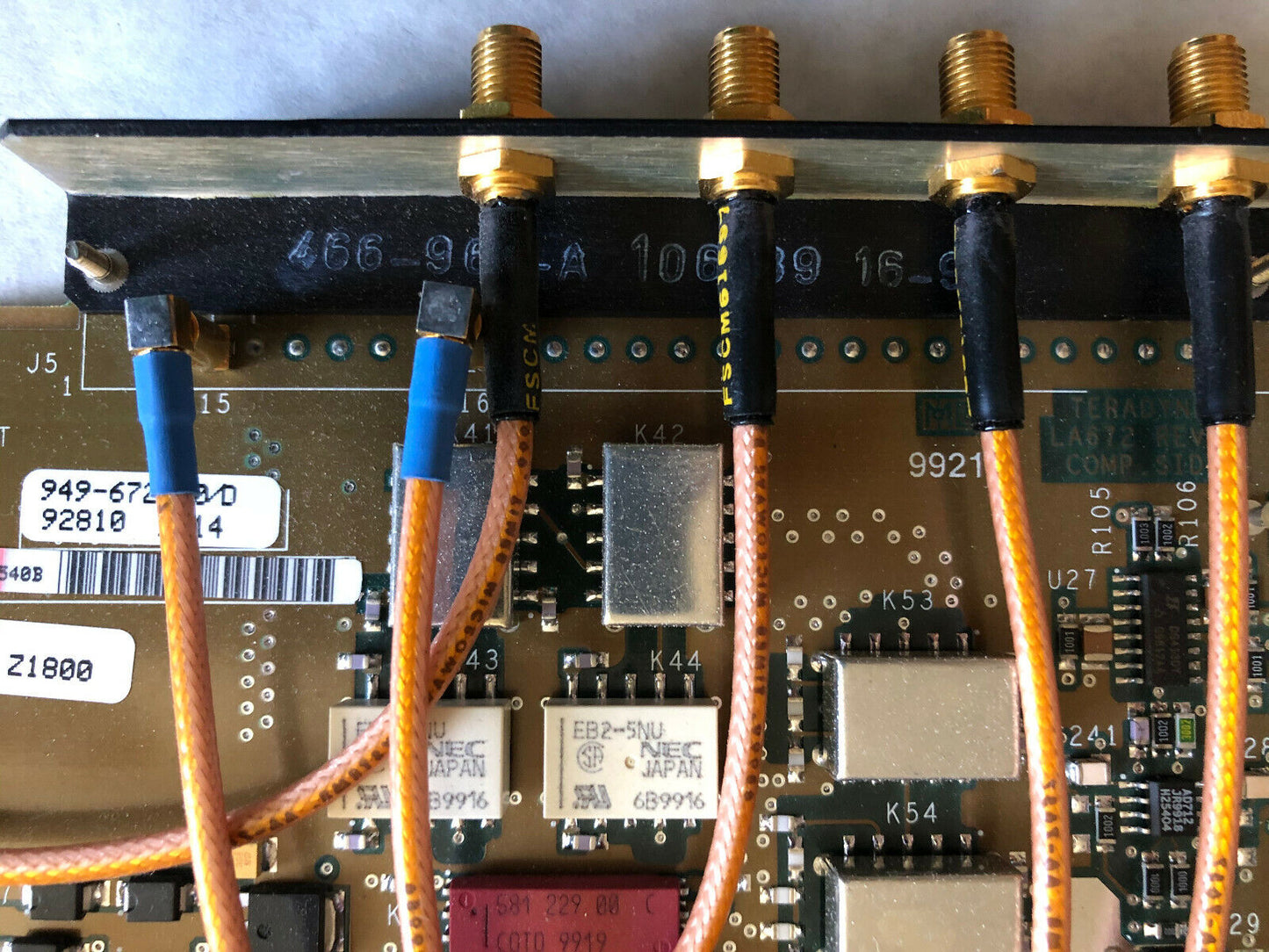 New Teradyne 871-324-12C,9921A,949-672-50/D,J7/J6 Bracket Computer Board,Ec