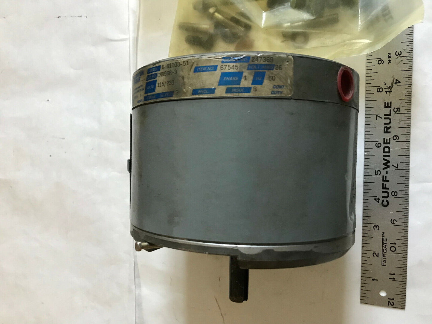 Boston Gear 6-61003-51,Cmb56r-3,Brake,115/230V, 3Lb-Ft,1Ph,Cmb56r3,Sn