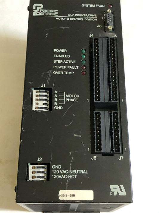 Pacific Scientific  5645-039,5645 Indexer/Drive Motion Contr0l 5645-039,Ap