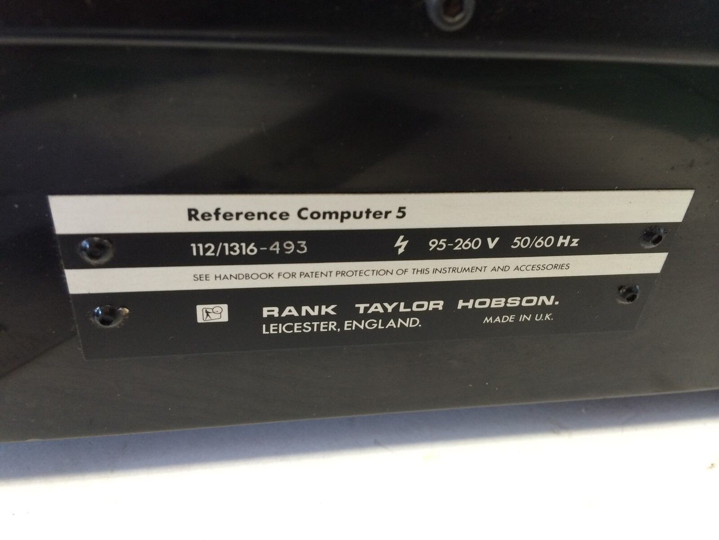 Taylor Hobson 112/1316-493 Reference Computer 5 Roundness Tester,Rank Taylor,Bf