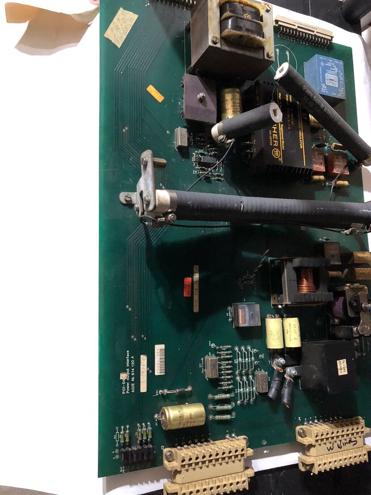 Agie P01-04C 614 120.4 Power Output Interface Agiepuls Mm Wire Edm Control,To