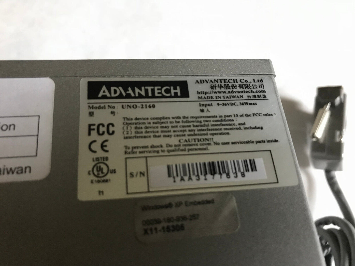 Systems Concepts Ontrax Rfid Edge Computer Module,Advantech Uno-2160,Sb
