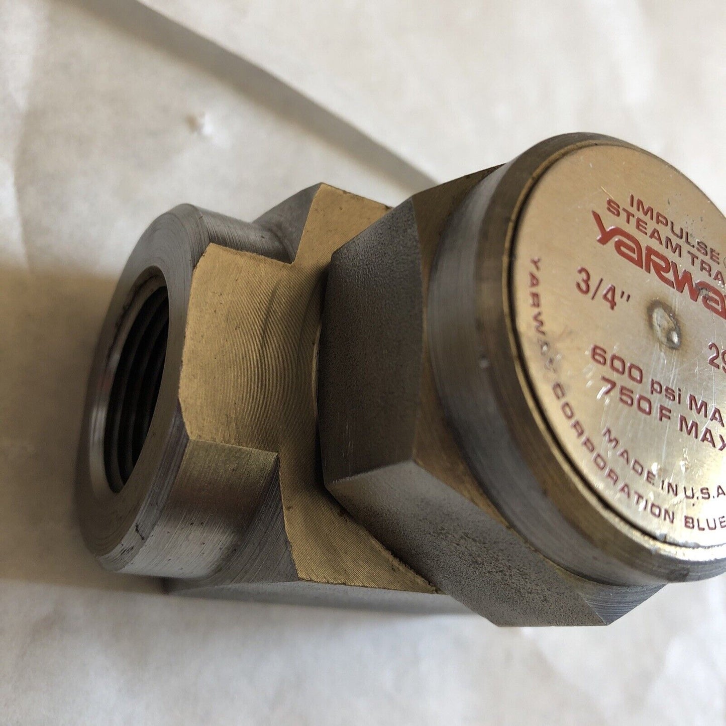 New 3/4" Npt Yarway 29 Impulse Steam Trap,600 Psi Valve,750 F,Bm