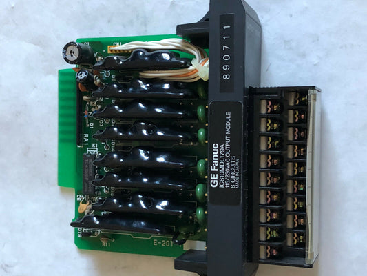 Ic610mdl179a Fanuc Ge E-20T-1, 890711 Output,115/230Vac Term Blk 8 Pt,Sf