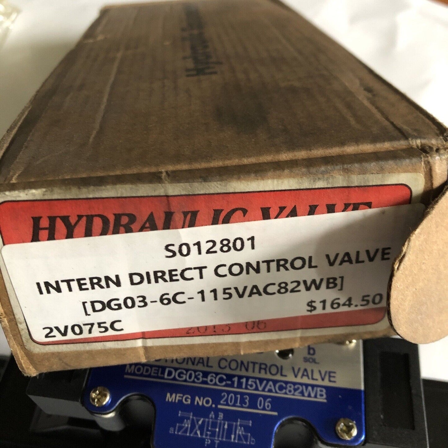 International Dg03-6C-115Vac82wb, Directional Solenoid Valve,Ap