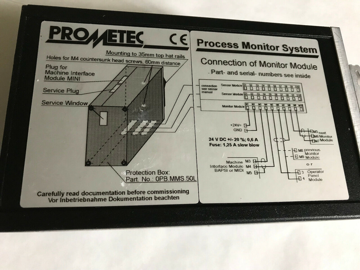 Prometec Msl 5072 Monitor Module Process Monitor System Prometec Promos,Sf