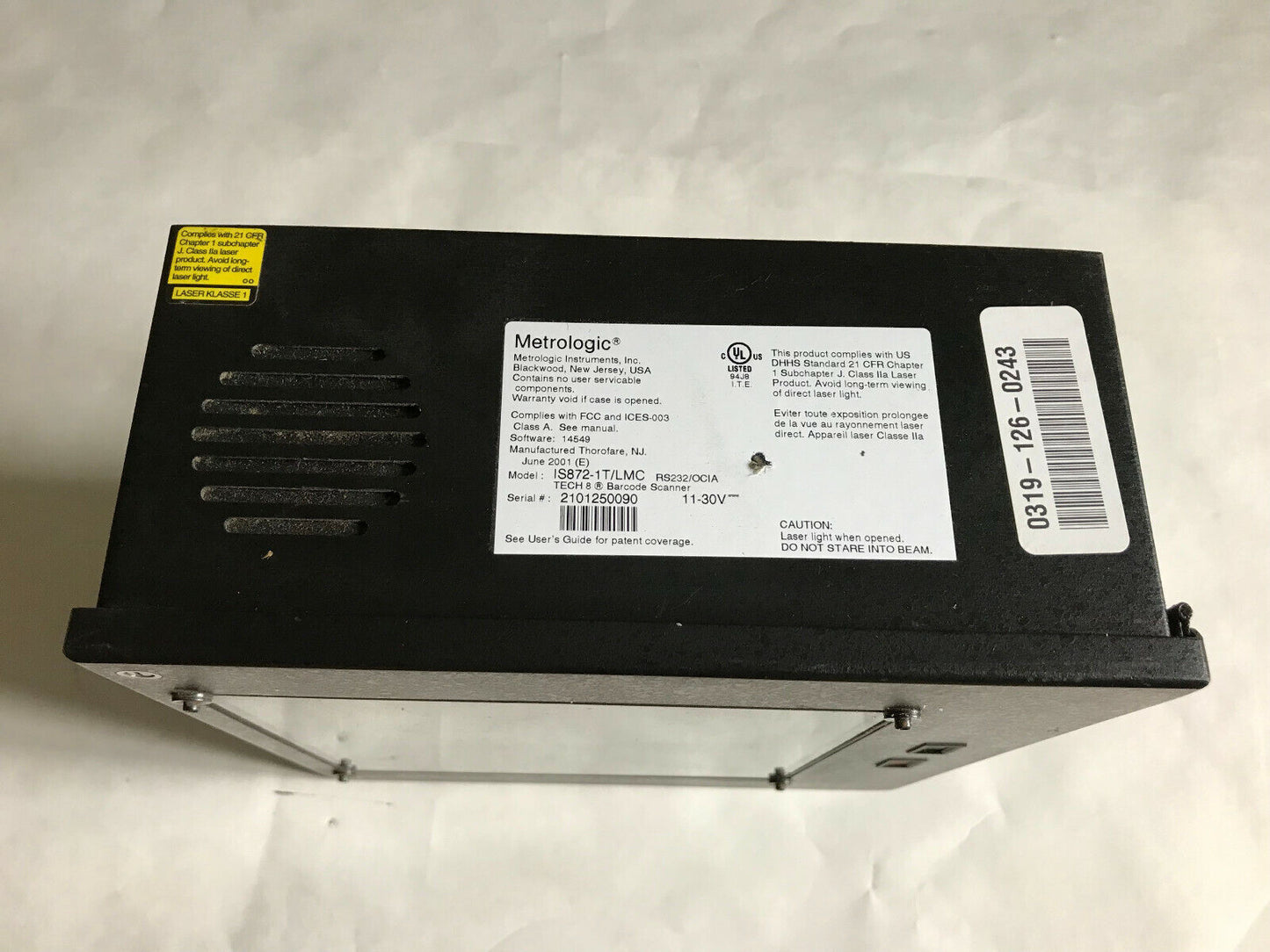 Metrologic Is872-1T/Lmc Bar Code Scanner. Tech 8 11-30V,Is872-1T,Sf