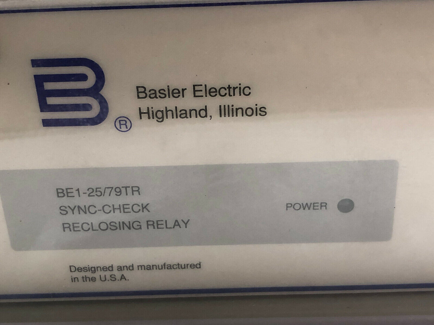 New Basler Be1-25/79Tr Control Sync-Check Reclosing Relay 9278700104,Be1,Dl