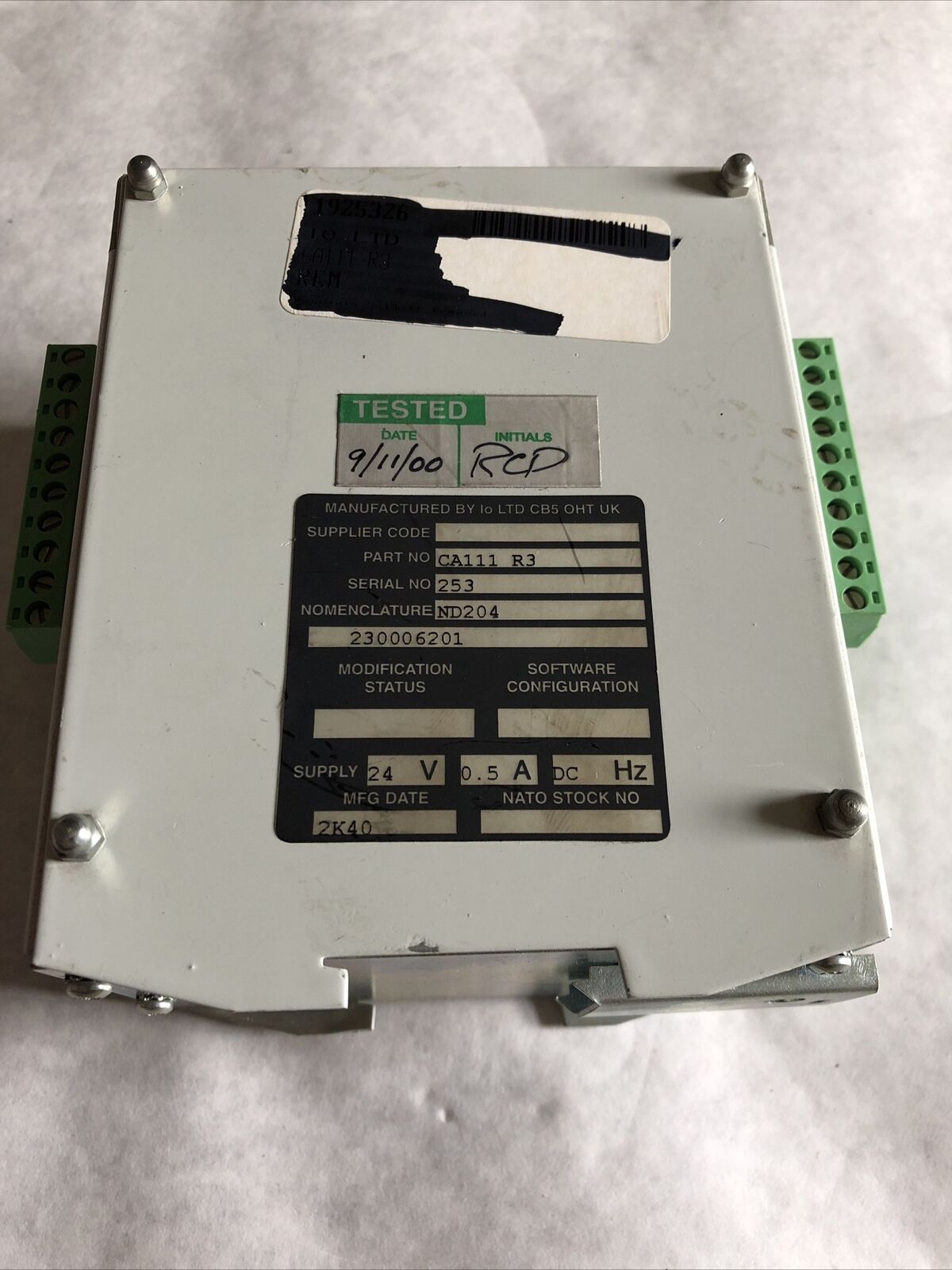 Io Ltd Ca111 R3,C3150,Db8r8, Network Control Module,Tc