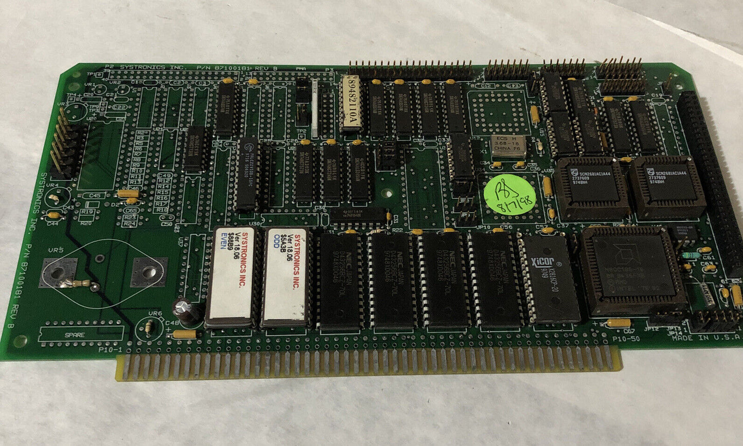 Systronics 87100181 Rev. B Circuit Board,Bv