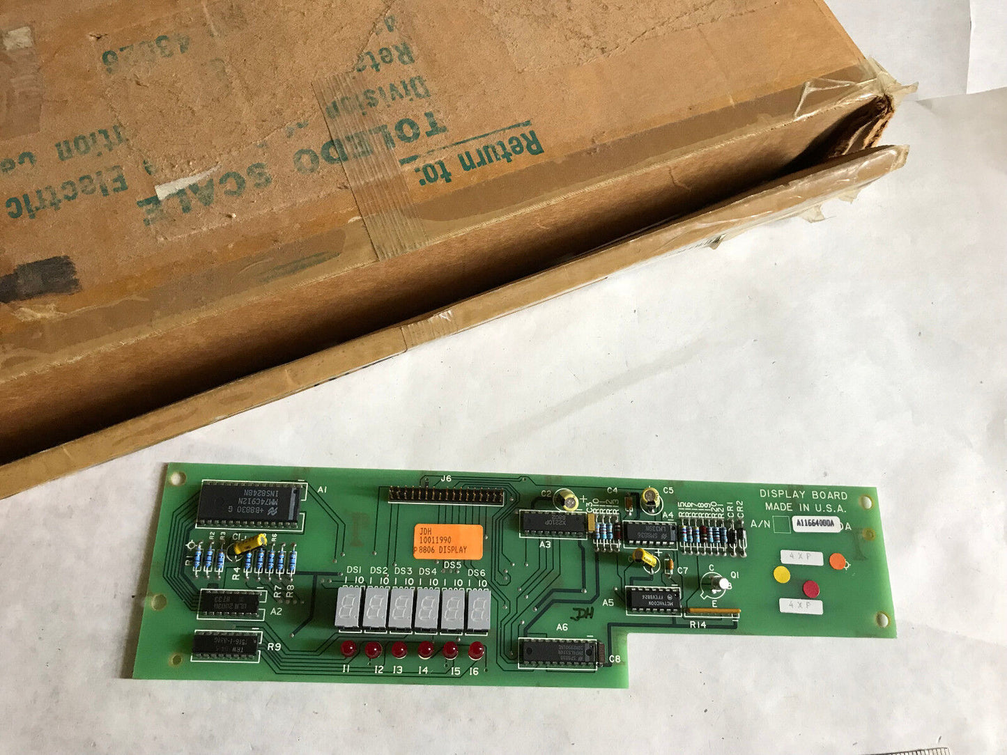 Toledo Scale Jdh 10011990,Ii663900a,A116640ooa Display Board 11663900A P8806,Eo