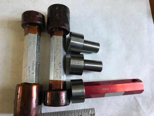 Lot Plug Gage Go Nogo Van Keuren 1.643,1.685,1.692,1.616,1.6160,1.6140,Es
