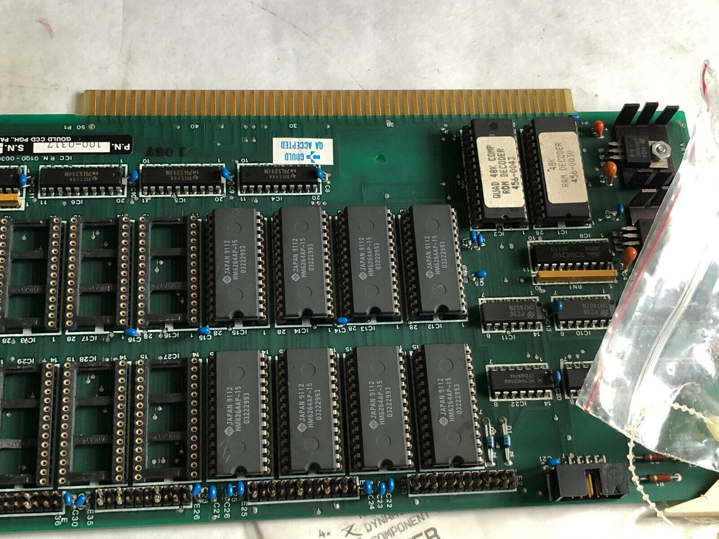 Gould Ccd 100-0317 Pc Circuit Board Control Assembly, Pcb 0100-0036,Sv,Cg