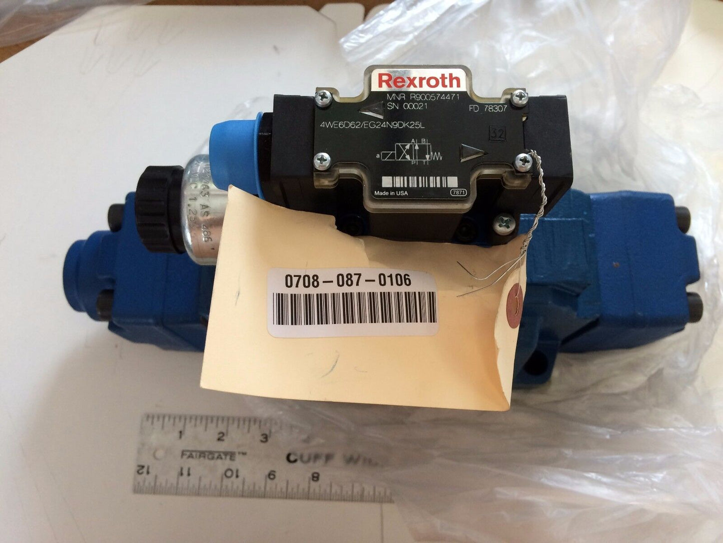 Rexroth 4We6d62/Eg24n9dk25l,H-4Weh25d64/6Eg24n9etdk25l Valve 24V,R978919342,Ap