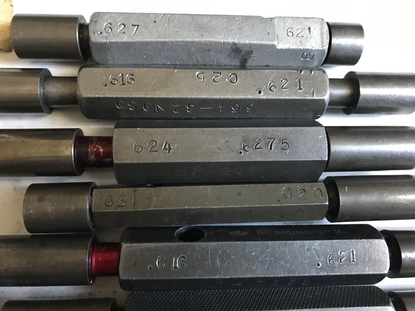 Lot The Pipe Machinery Go No Go Smooth Plug Gages,.620,631,.616,.621,.623,627,Et