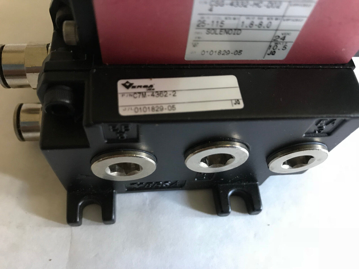 Versa Cust-C7bottom-P220-000328 Valve Assembly 24Vdc Csg-4332-Hc-D02 C7m-4362-2