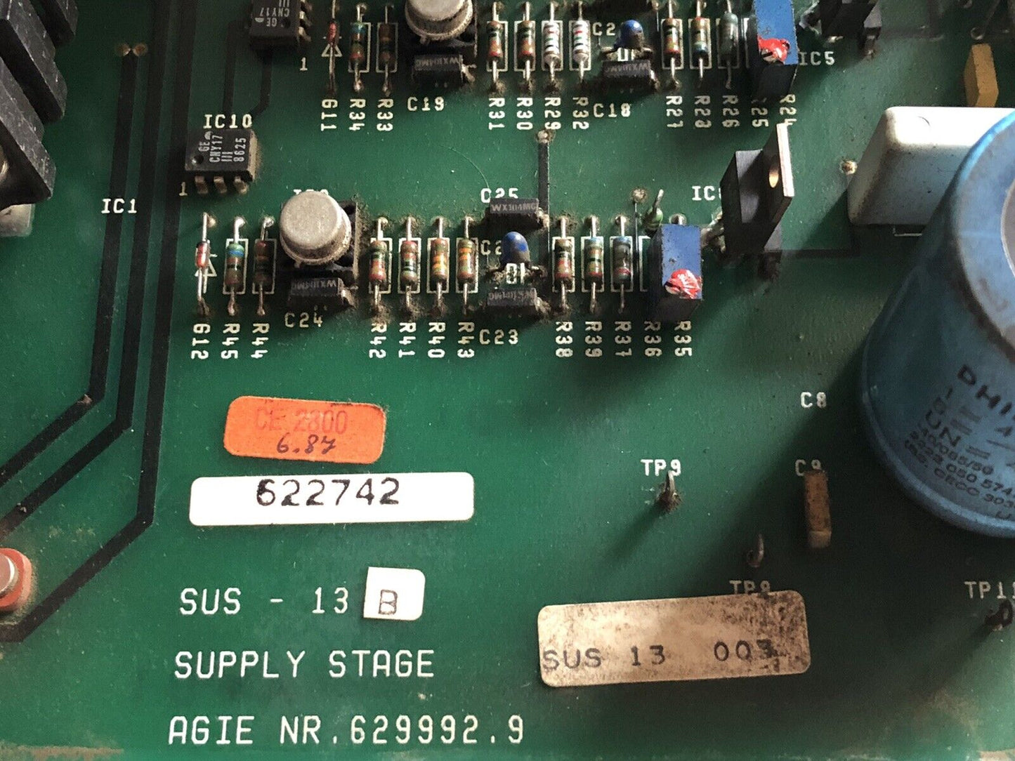 Agie Sus-13 B Supply Stage Pcb Boards,Edm  Nr. 629992.9 622742,Tn