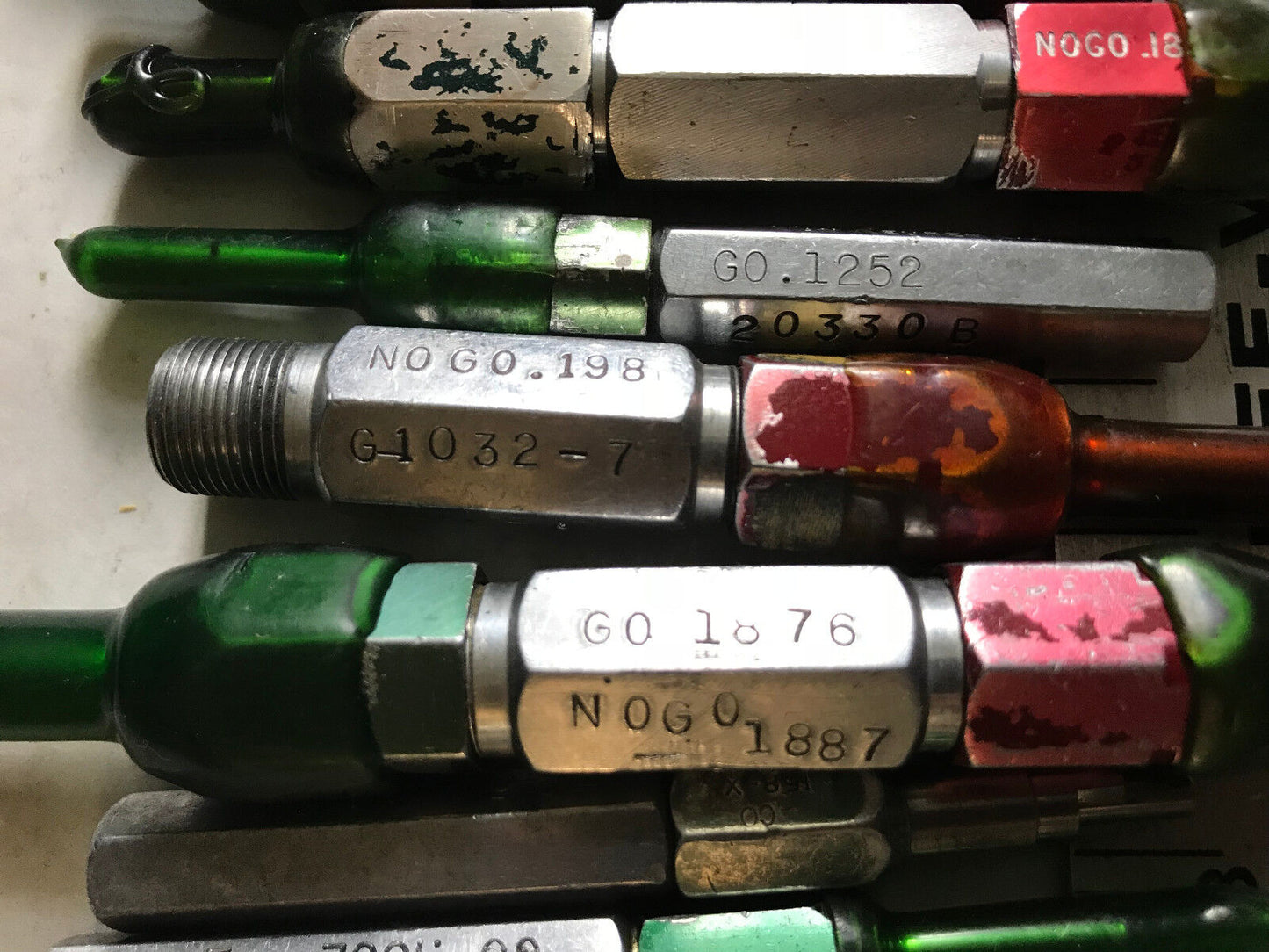 Lot Plug Gage Go Nogo Van Keuren .1865,1915,1902,1907,1800,1830,1876,1875,Es