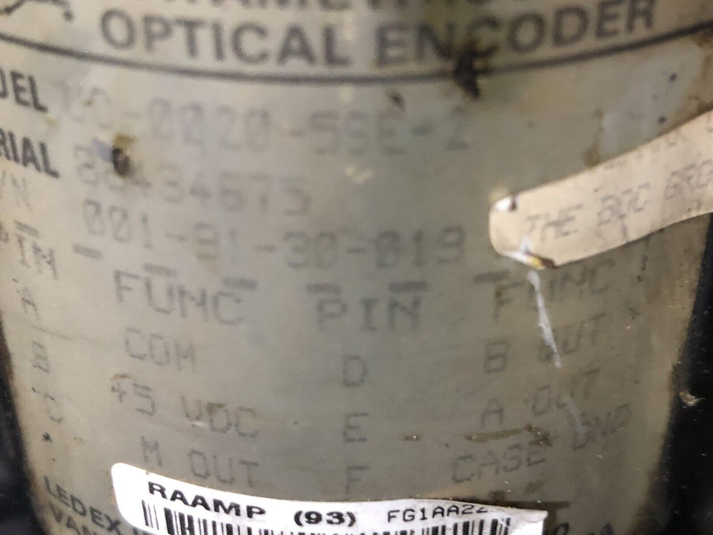Lot 3 Ledex Hd30 Datametrics Optical Rotary Encoder 3/8" Shaft U0-0020-58E-2,Tn