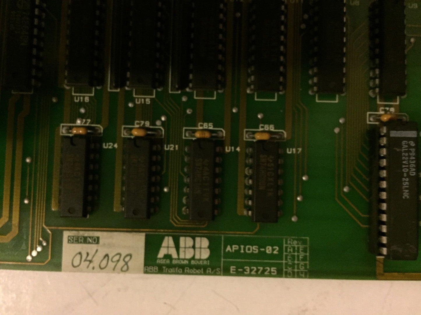 Abb Ios-02,Abb Apios-02,Abb E-32725 Output Control Board,Er