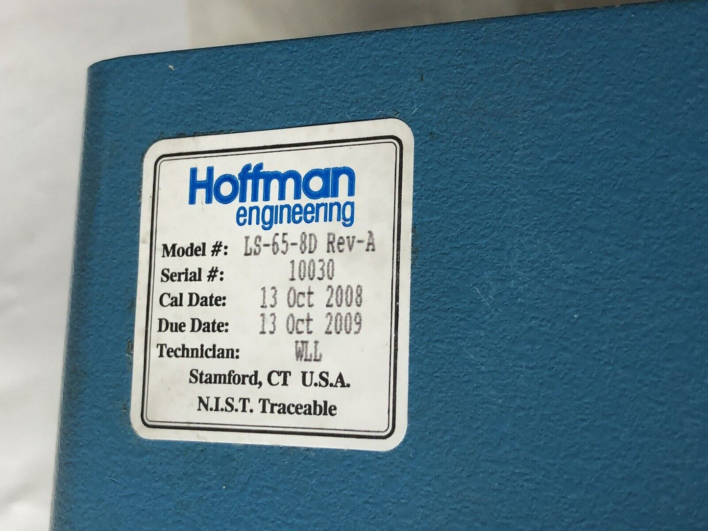 Hoffman Ls-65-8D Luminance/Radiance Standard,Ch