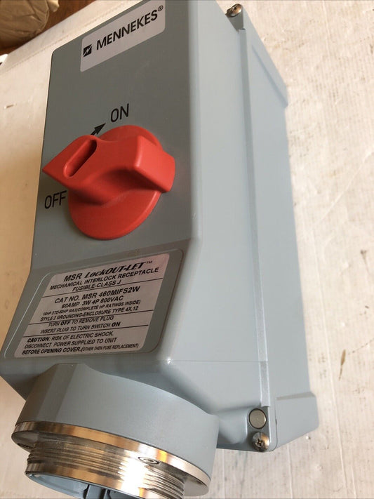 New Mennekes Msr 460Mifs2w Mechanical Interlock Receptacle, 60Amp, 600Vac,Cl