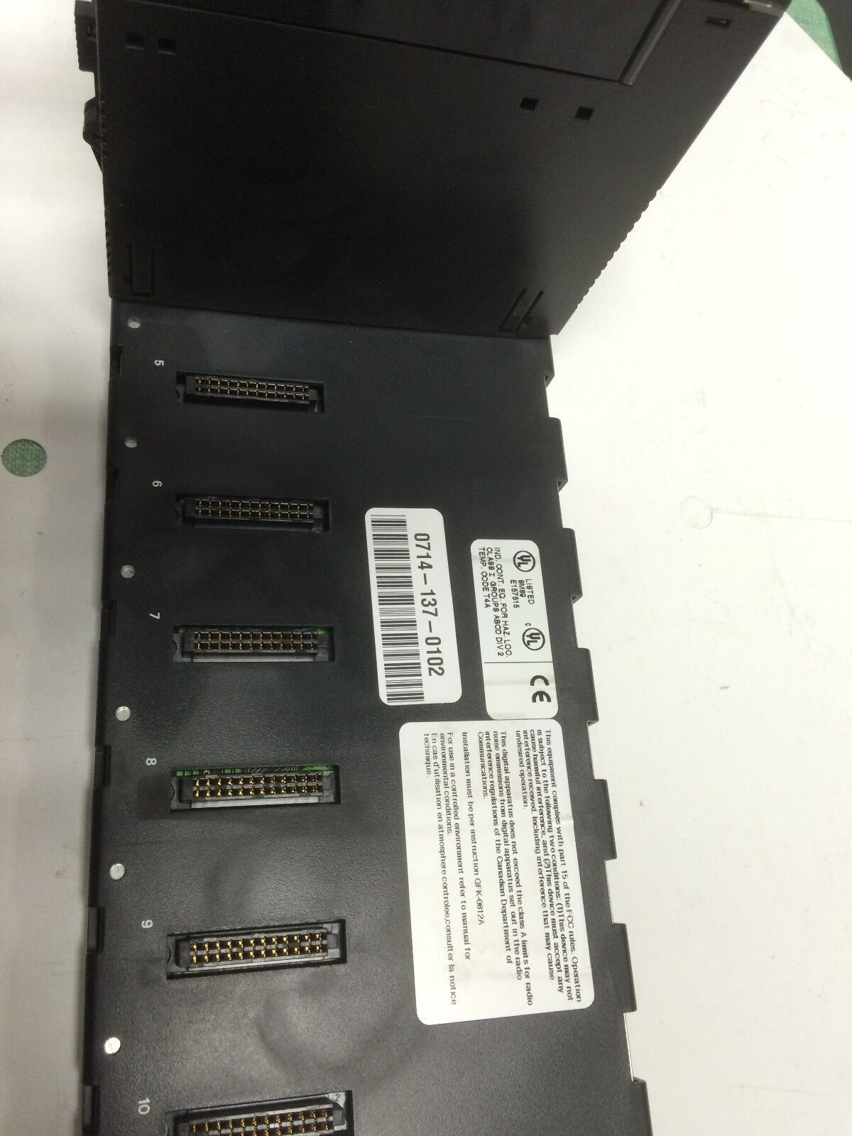 Ge Fanuc Ic693ch5392f,Ic693chs392f,Ic693alg220d,Ic693mdl340d,Two Ic693mdl240d,Bv