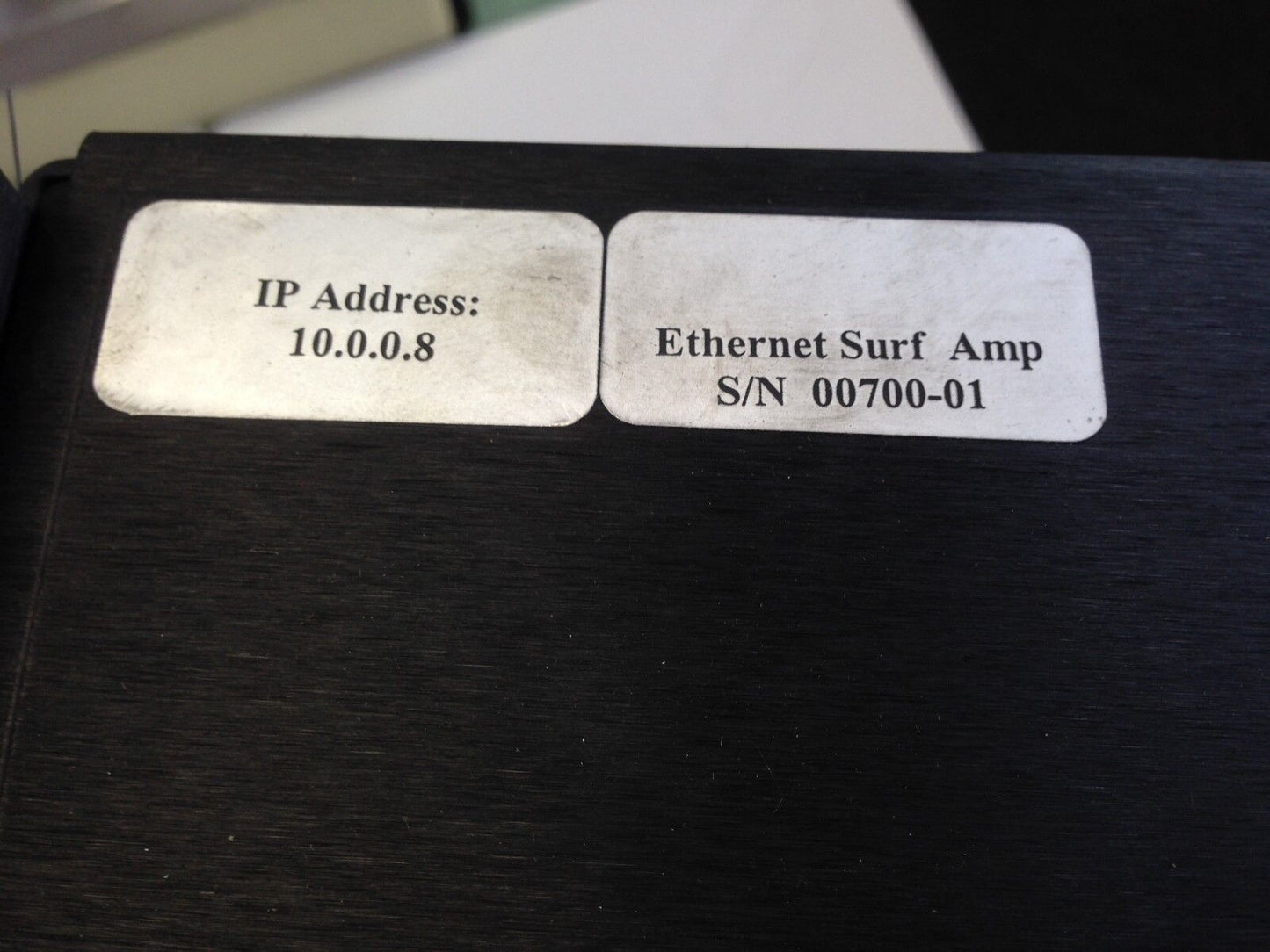 New Ethernet 00700-01  Surf Amp 10.0.0.8, 00700-01,Ey