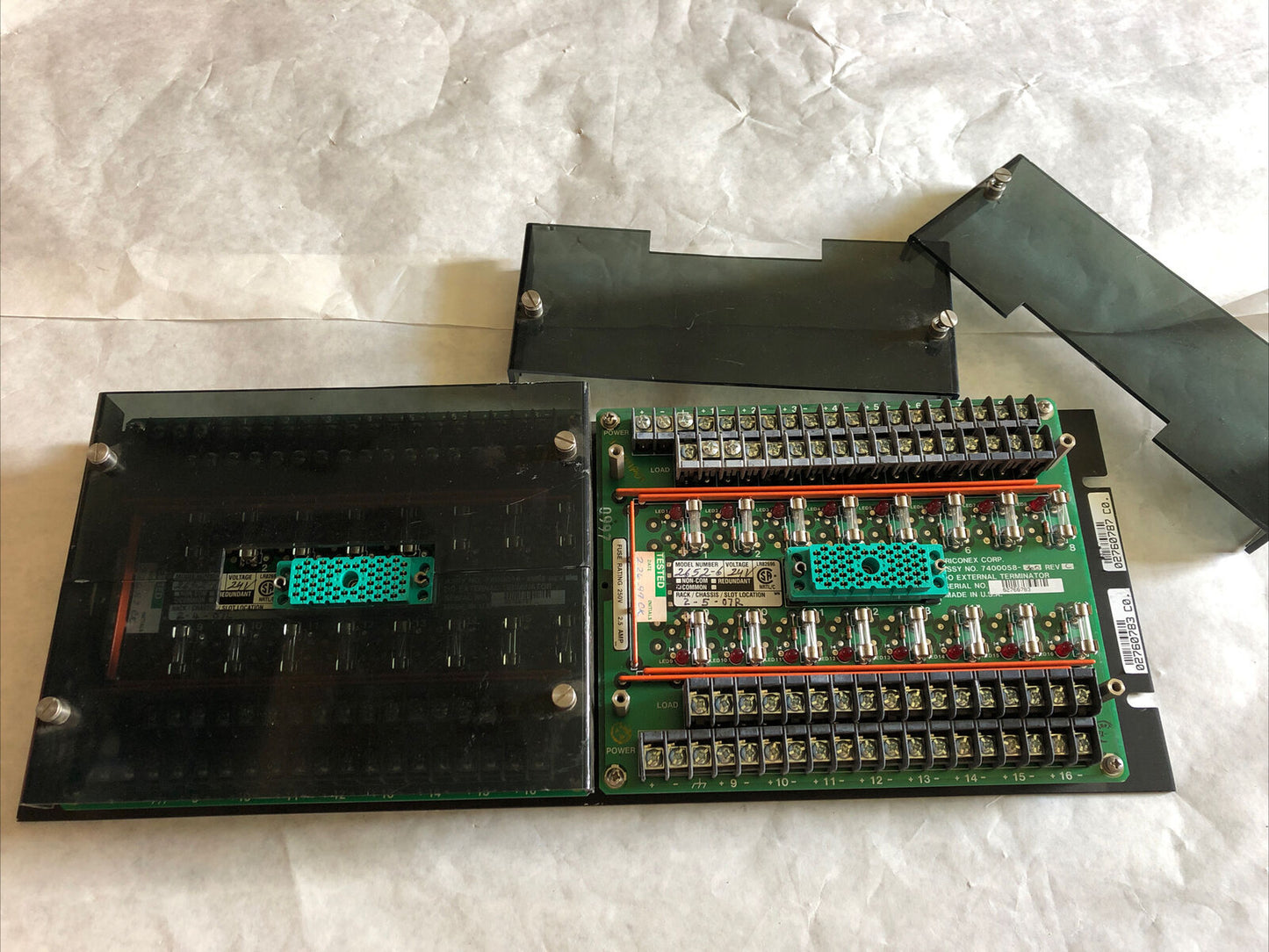 1Set (2Pcs) Triconex 3000120-360,7400058-360 Rev C,2652-6 24V Tricon Set Term,Ec